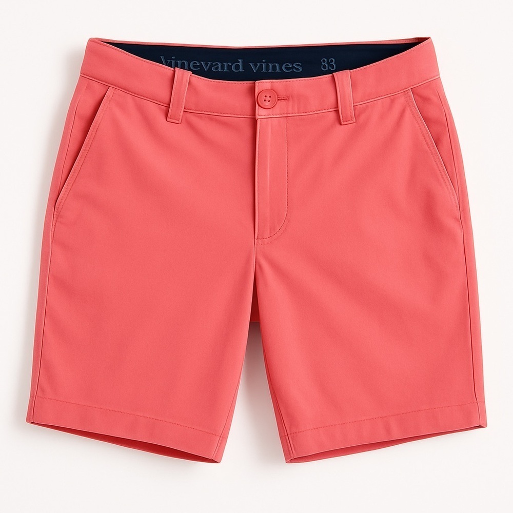 VINEYARD VINES 8" Performance Breaker Shorts Men's Size 32 Lobster Ree - Picture 2 of 13